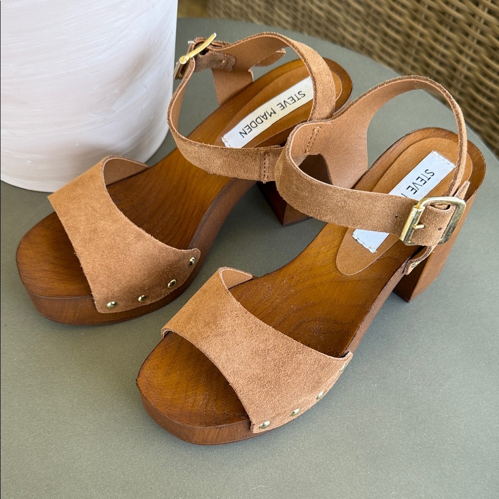 Steve Madden Brown Suede Women's Sandals